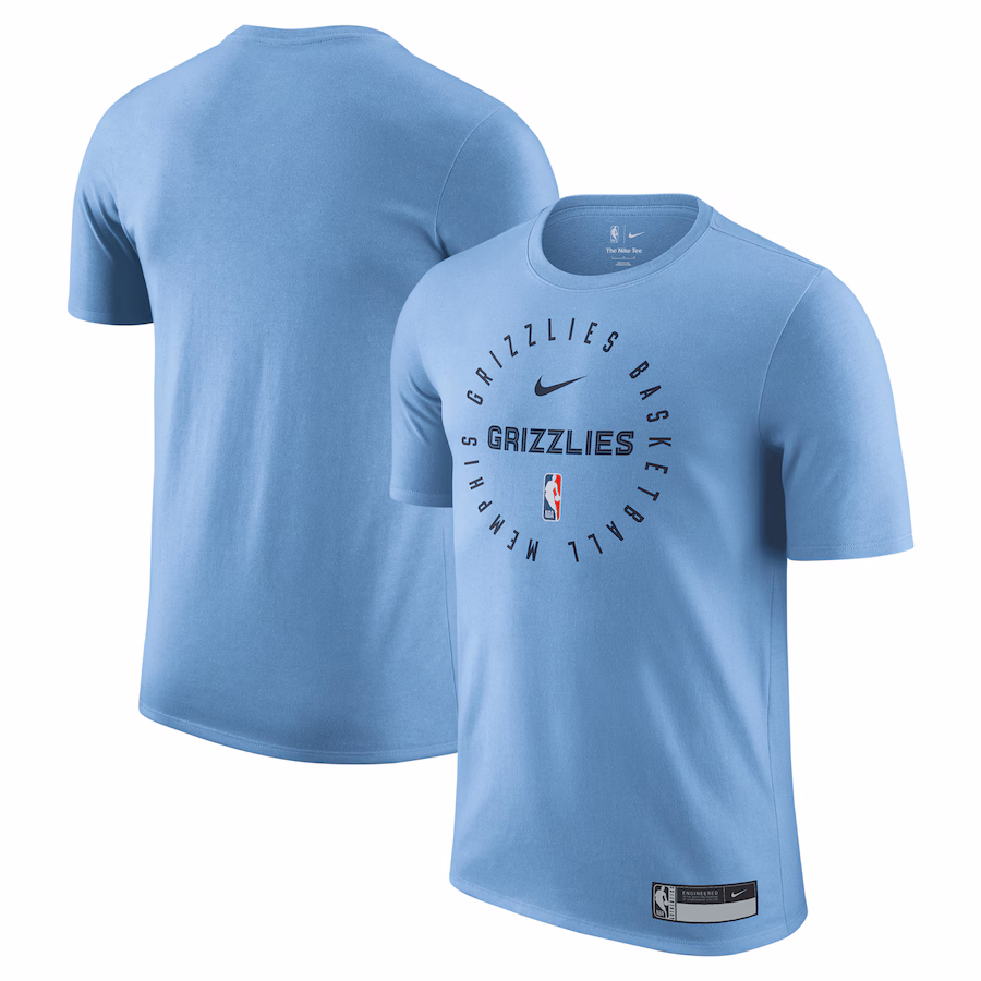 Men's Memphis Grizzlies Nike Light Blue 2024/25 Legend On-Court Practice Performance T-Shirt - Jersey