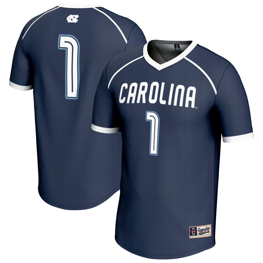 Youth GameDay Greats #1 Navy North Carolina Tar Heels Lightweight Women's Lacrosse Fashion Jersey - Jersey
