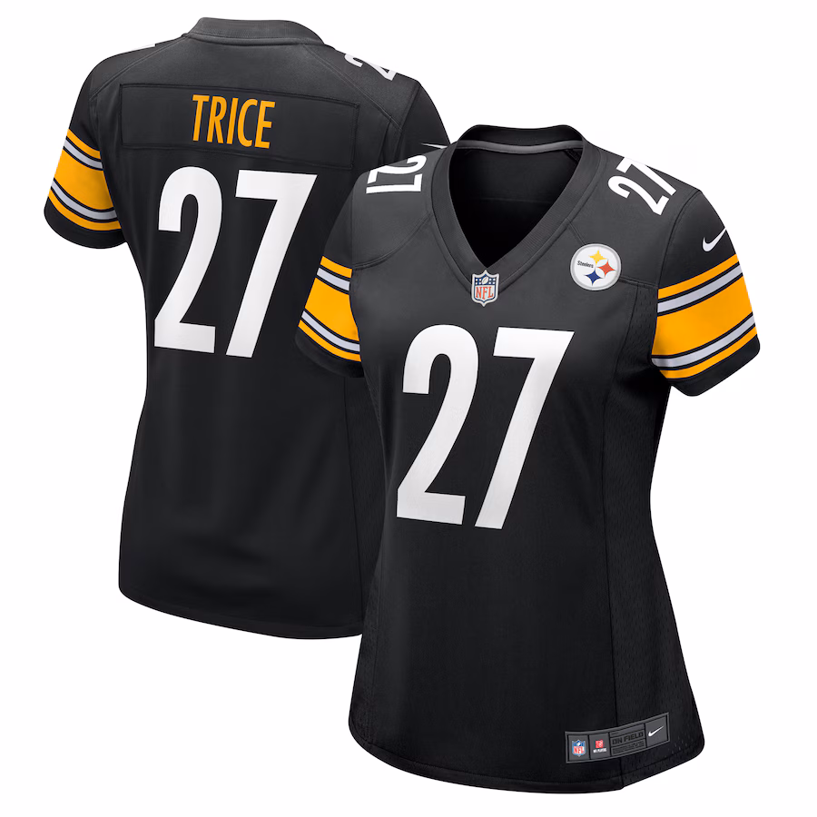 Women's Pittsburgh Steelers Cory Trice Nike Black Team Game Jersey - Jersey
