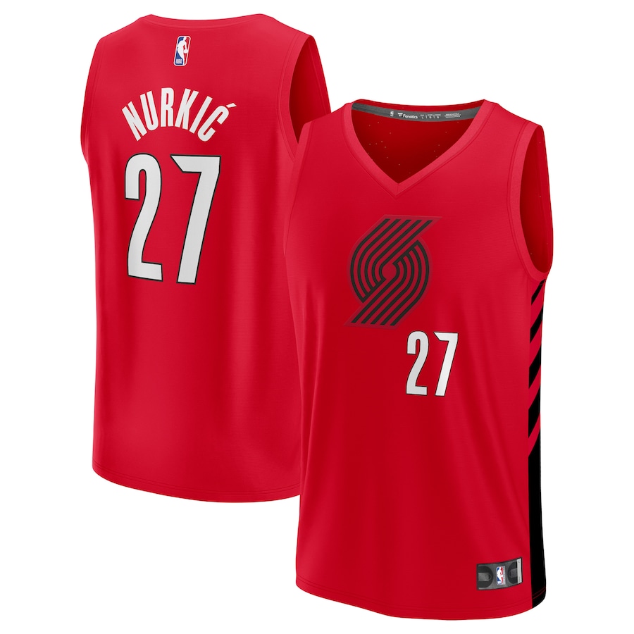Men's Portland Trail Blazers Jusuf Nurkic Fanatics Red Fast Break Replica Player Jersey - Statement Edition - Jersey