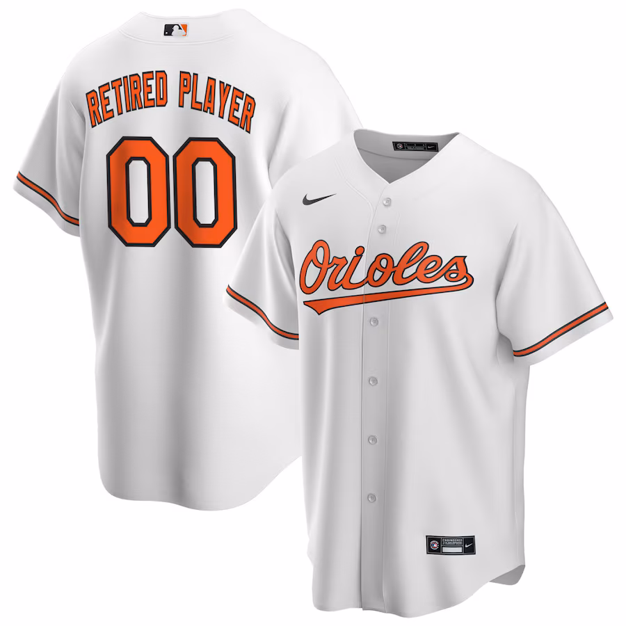 Men's Baltimore Orioles Nike White Home Pick-A-Player Retired Roster Replica Jersey - Jersey