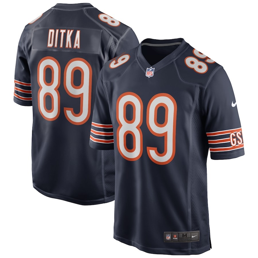 Men's Chicago Bears Mike Ditka Nike Navy Game Retired Player Jersey - Jersey