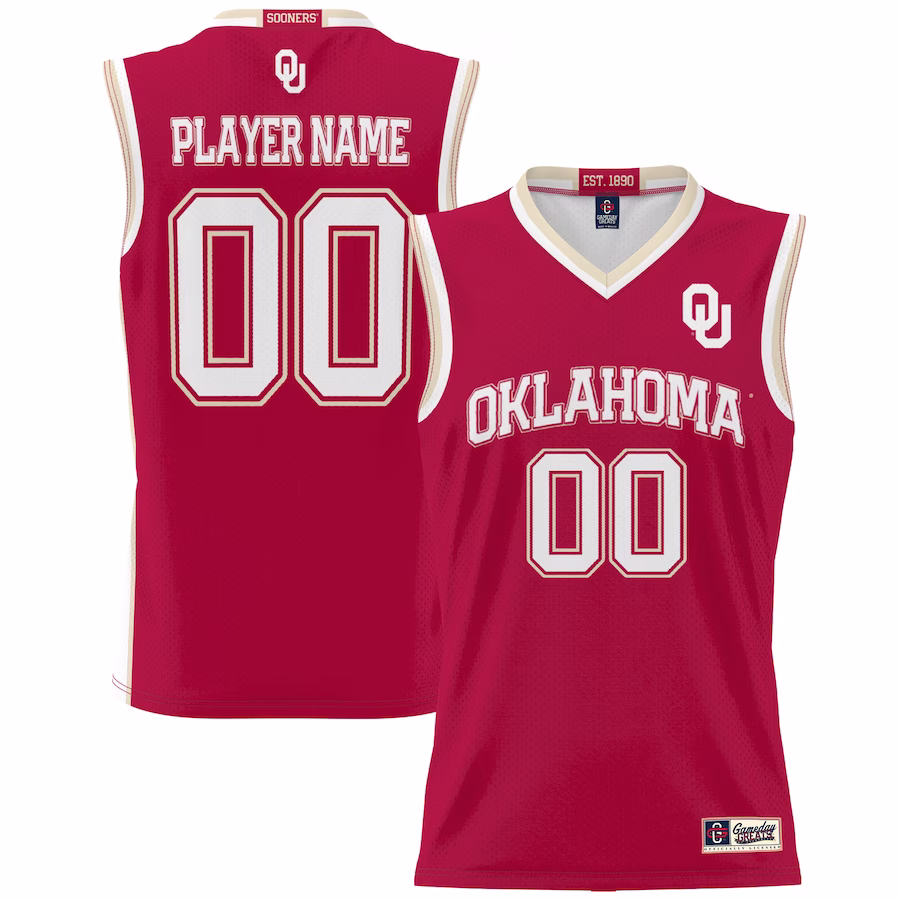 Oklahoma Sooners GameDay Greats Men's NIL Pick-A-Player Lightweight Basketball Jersey - Red - Jersey