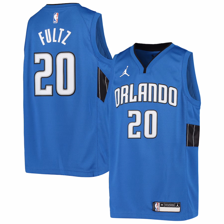 Youth Orlando Magic Markelle Fultz Jordan Brand Blue 2020/21 Swingman Jersey - Statement Edition - Jersey