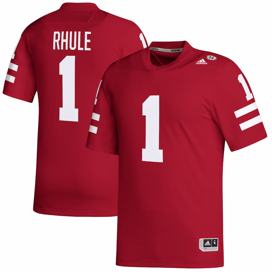 Matt Rhule Nebraska Huskers adidas Replica Football Jersey - Scarlet - Jersey