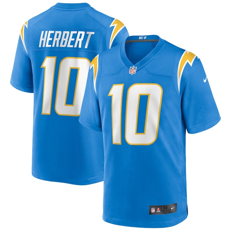Men's Los Angeles Chargers Justin Herbert Nike Powder Blue Player Game Jersey - Jersey