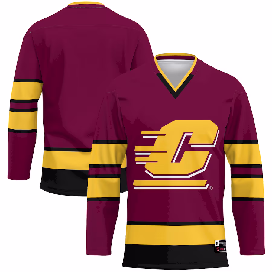 Central Michigan Chippewas GameDay Greats Hockey Jersey - Maroon - Jersey