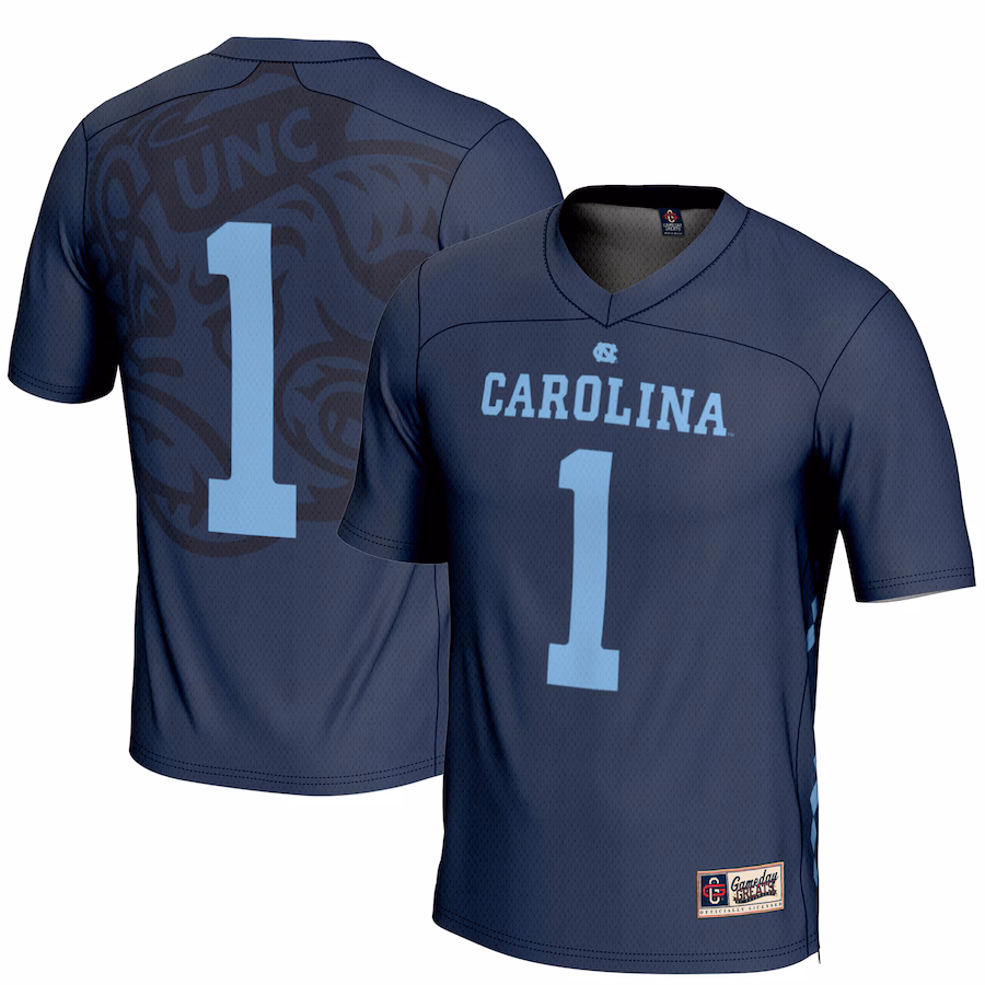 Men's GameDay Greats #1 Navy North Carolina Tar Heels Lightweight Men's Lacrosse Jersey - Jersey