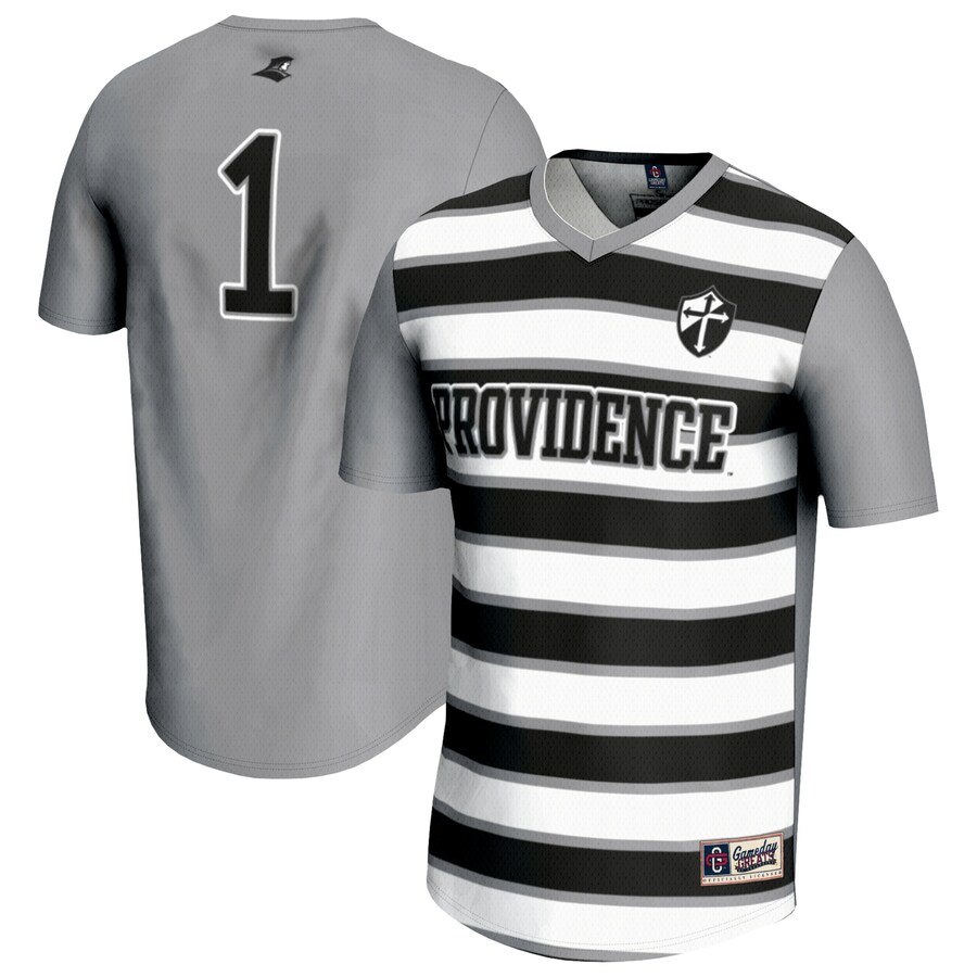 Youth GameDay Greats #1 Silver Providence Friars Lightweight Soccer Fashion Jersey - Jersey