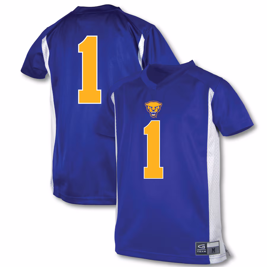 Youth Garb #1 Royal Pitt Panthers Football Jersey - Jersey