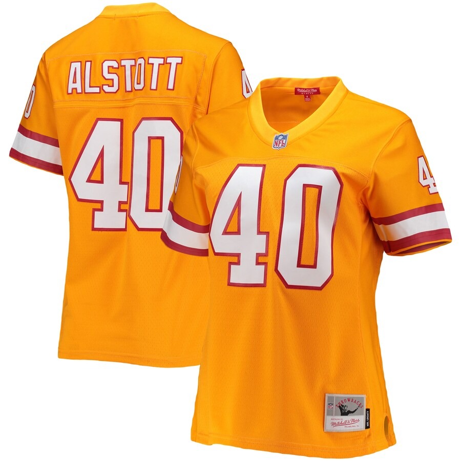 Women's Tampa Bay Buccaneers Mike Alstott Mitchell & Ness Orange Legacy Replica Player Jersey - Jersey