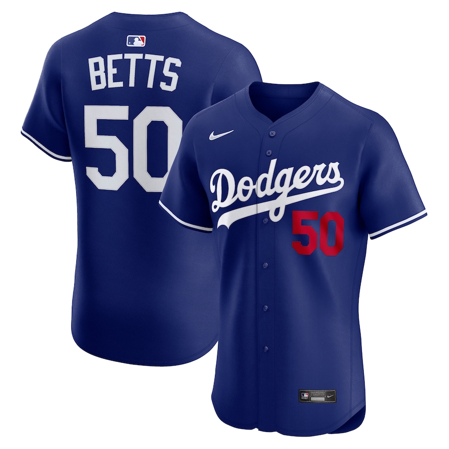 Men's Los Angeles Dodgers Mookie Betts Nike Royal Alternate 2 Elite Player Jersey - Jersey