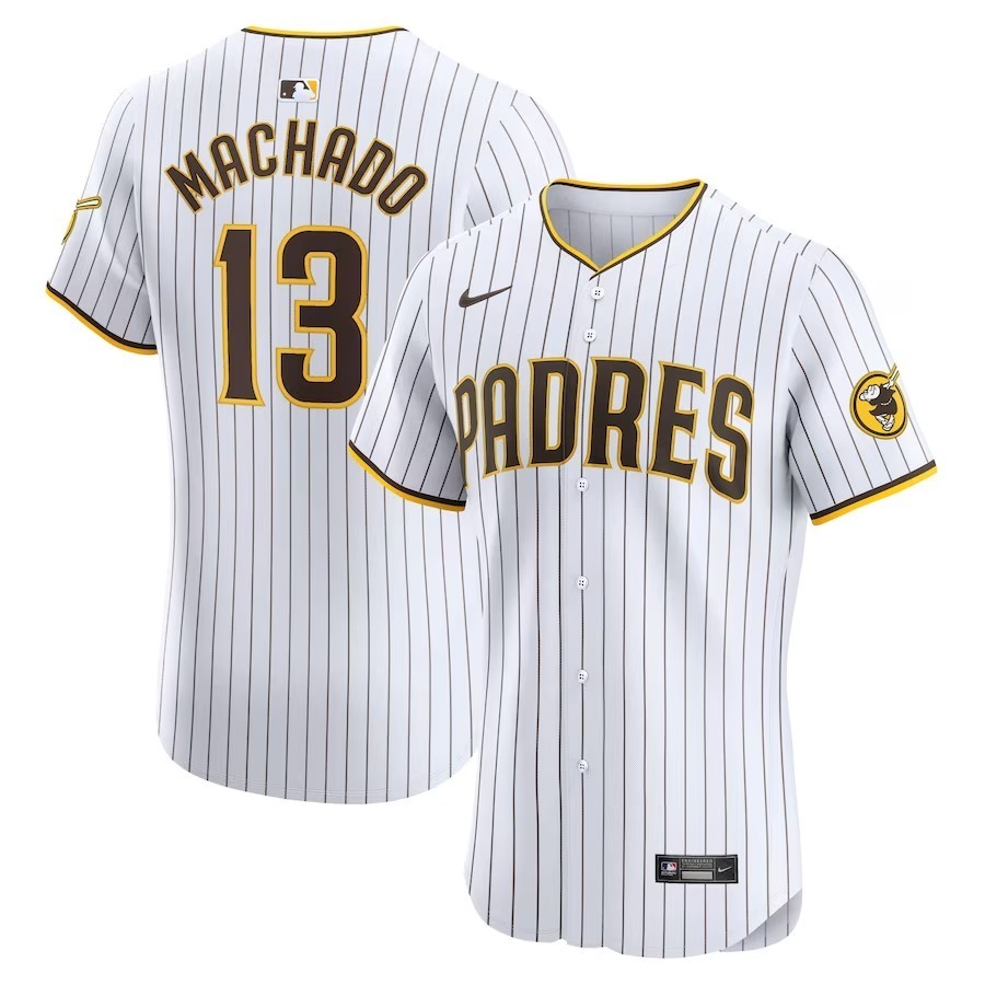 Men's San Diego Padres Manny Machado Nike White Home Elite Jersey - Jersey