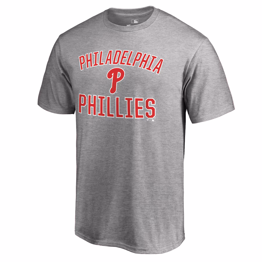 Men's Philadelphia Phillies Ash Victory Arch T-Shirt - Jersey