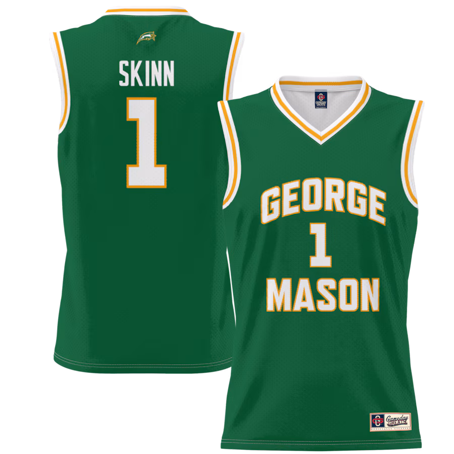 #1 George Mason Patriots GameDay Greats Youth Lightweight Basketball Jersey - Green - Jersey