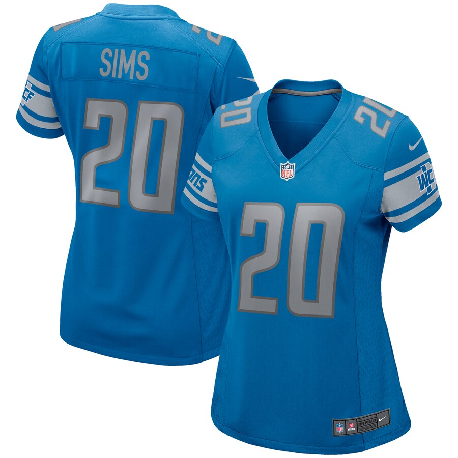 Women's Detroit Lions Billy Sims Nike Blue Game Retired Player Jersey - Jersey