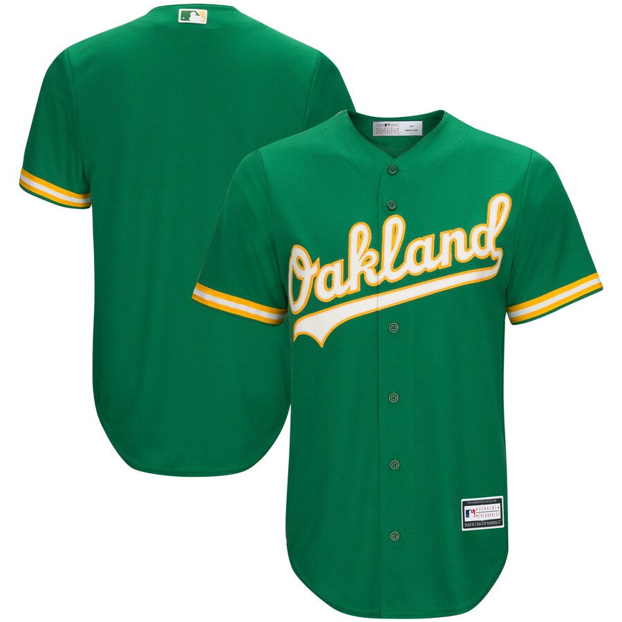 Men's Oakland Athletics Kelly Green Big & Tall Replica Team Jersey - Jersey
