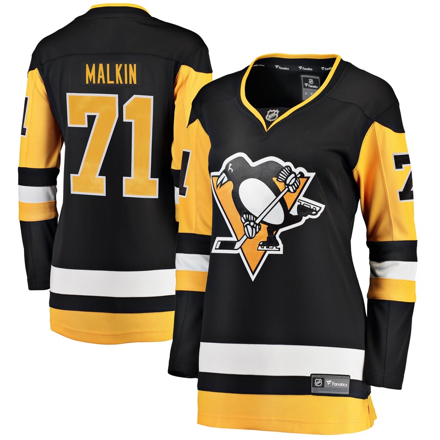 Women's Pittsburgh Penguins Evgeni Malkin Fanatics Branded Black Home Breakaway Player Jersey - Jersey