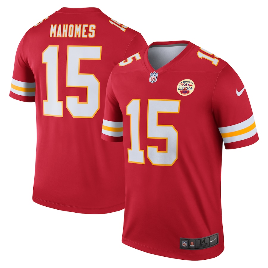 Men's Kansas City Chiefs Patrick Mahomes Nike Red Alternate Legend Player Performance Top - Jersey