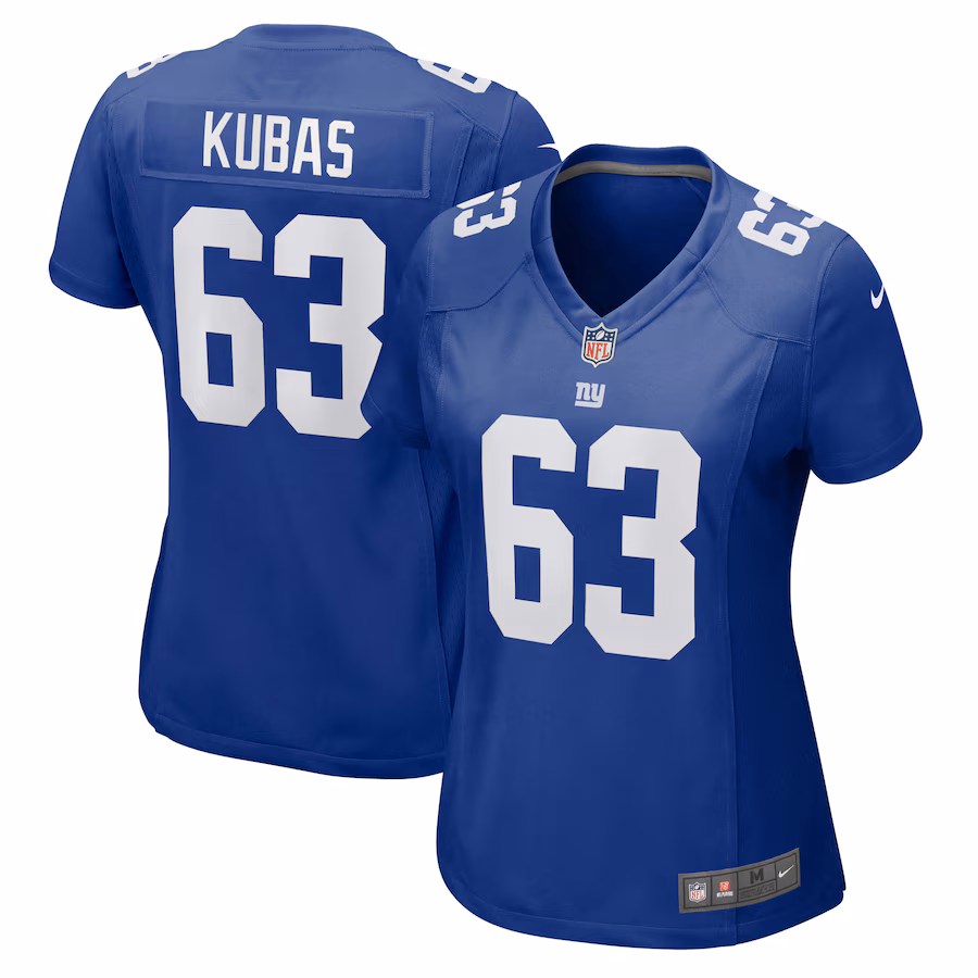 Women's New York Giants Jake Kubas Nike Royal Game Jersey - Jersey