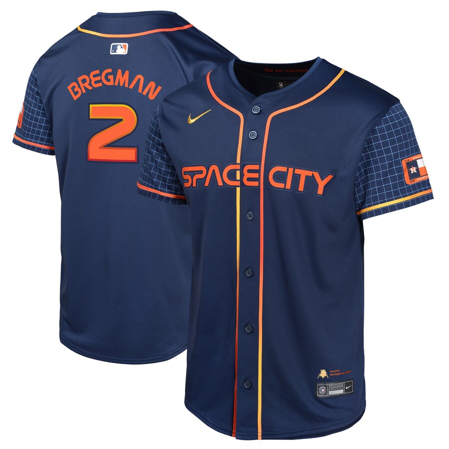 Youth Houston Astros Alex Bregman Nike Navy City Connect Limited Player Jersey - Jersey