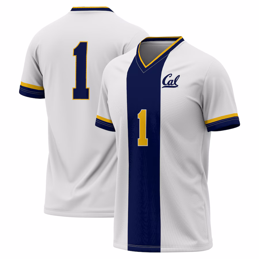 GameDay Greats #1 White Cal Bears Lightweight Soccer Fashion Jersey - Jersey