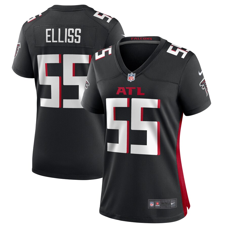 Women's Atlanta Falcons Kaden Elliss Nike Black Game Player Jersey - Jersey
