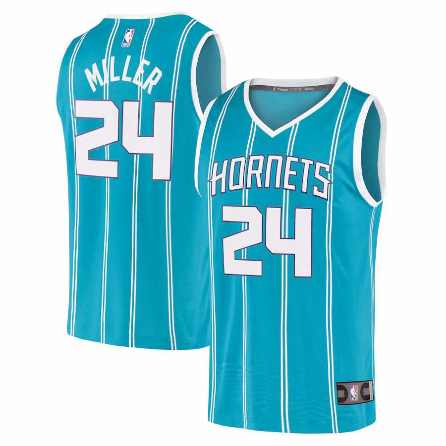 Youth Charlotte Hornets Brandon Miller Fanatics Teal 2023 NBA Draft First Round Pick Fast Break Replica Jersey - Icon Edition - Jersey