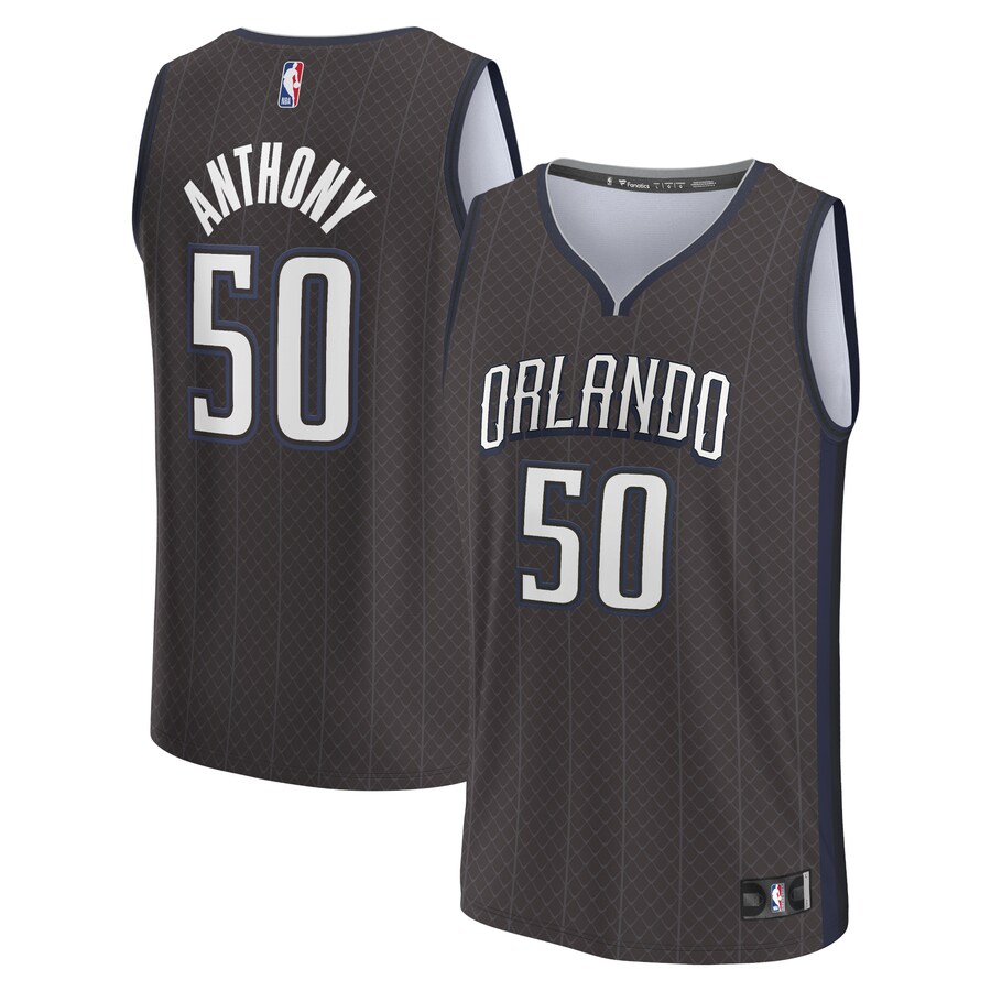 Men's Orlando Magic Cole Anthony Fanatics Black Fastbreak Jersey - City Edition - Jersey