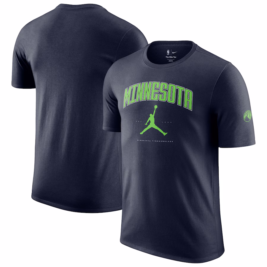 Unisex Minnesota Timberwolves Jordan Brand Navy Essential Cities T-Shirt - Jersey
