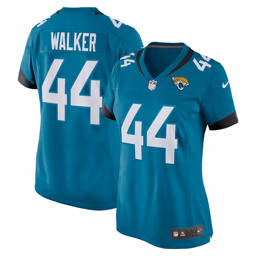 Women's Jacksonville Jaguars Travon Walker Nike Teal Player Jersey - Jersey