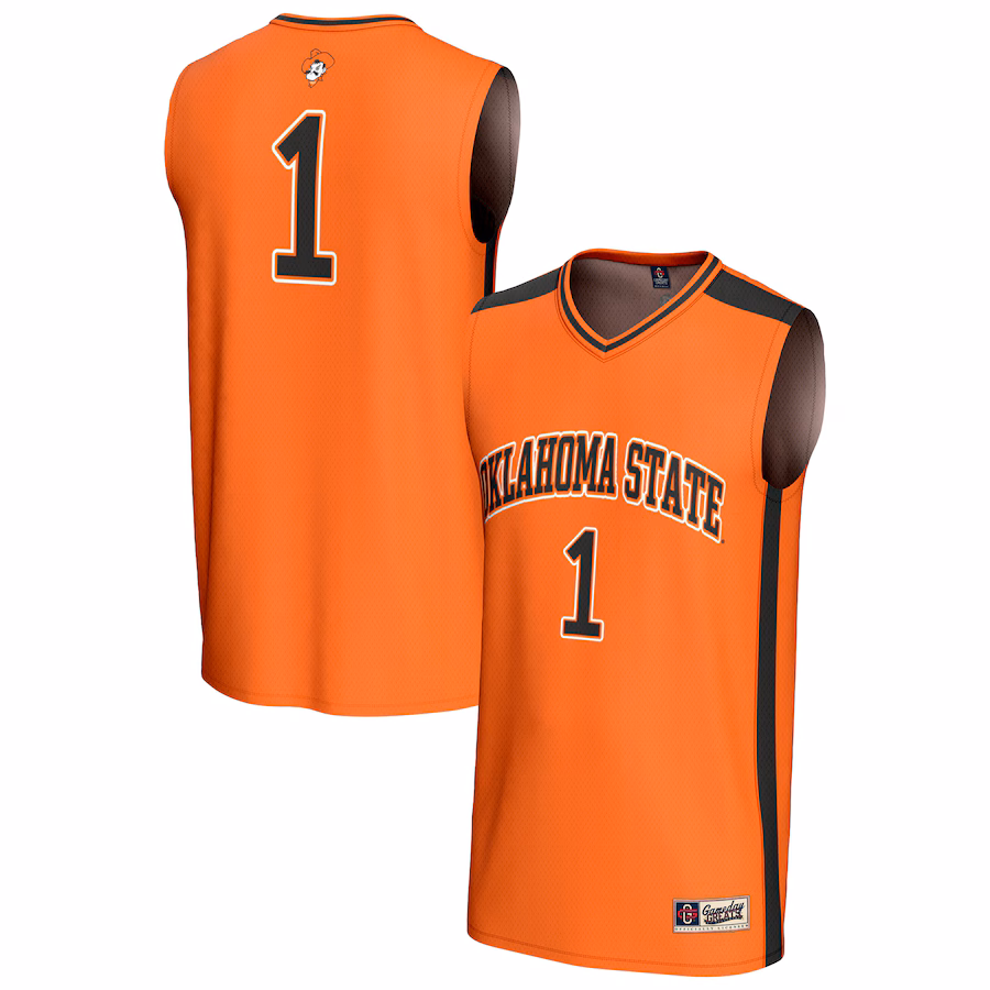 Unisex GameDay Greats #1 Orange Oklahoma State Cowboys Lightweight Collegiate Basketball Fashion Jersey - Jersey