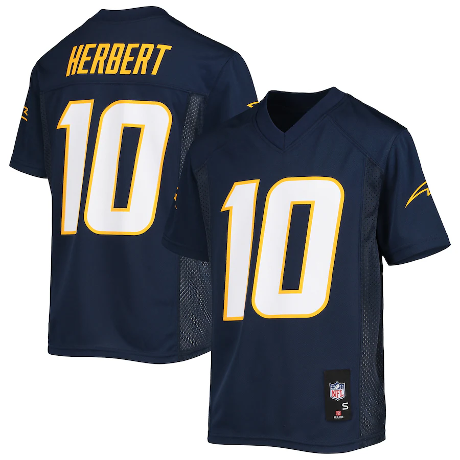 Youth Los Angeles Chargers Justin Herbert Navy Replica Player Jersey - Jersey