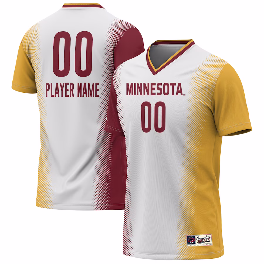 Minnesota Golden Gophers GameDay Greats Unisex Pick-A-Player NIL Lightweight Soccer Jersey - White - Jersey