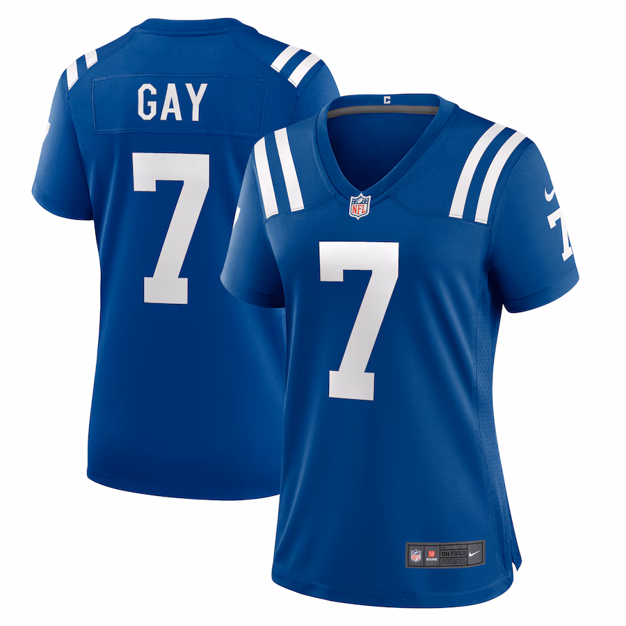 Women's Indianapolis Colts Matt Gay Nike Royal Team Game Jersey - Jersey