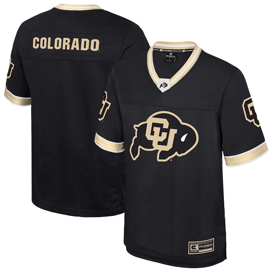 Men's Colosseum  Black Colorado Buffaloes Nothing But The Hits Football Jersey - Jersey