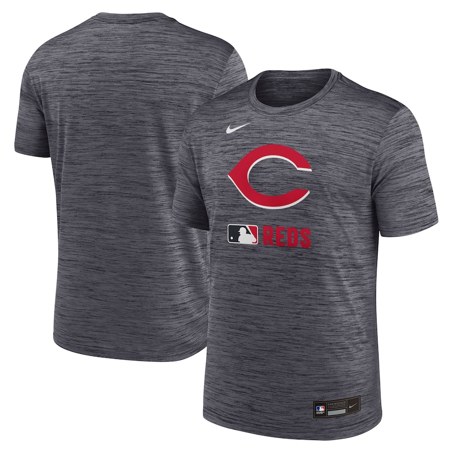 Men's Cincinnati Reds Nike Black Authentic Collection Velocity Performance Practice T-Shirt - Jersey