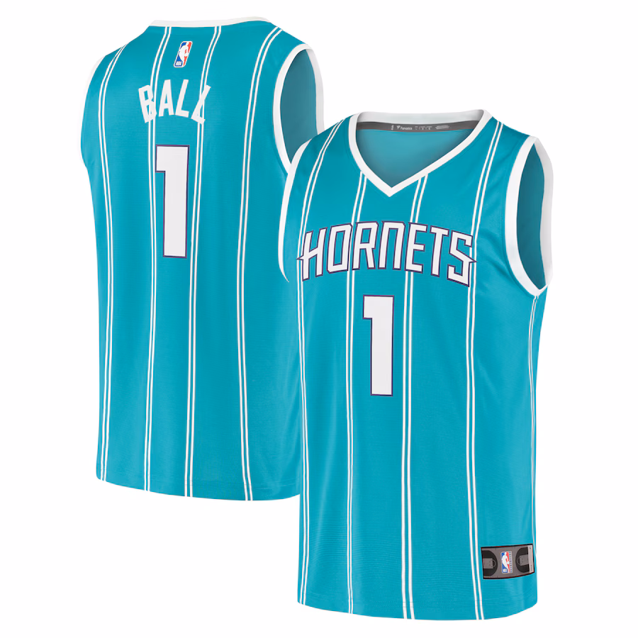 Youth Charlotte Hornets LaMelo Ball Fanatics Teal Fast Break Player Jersey - Icon Edition - Jersey