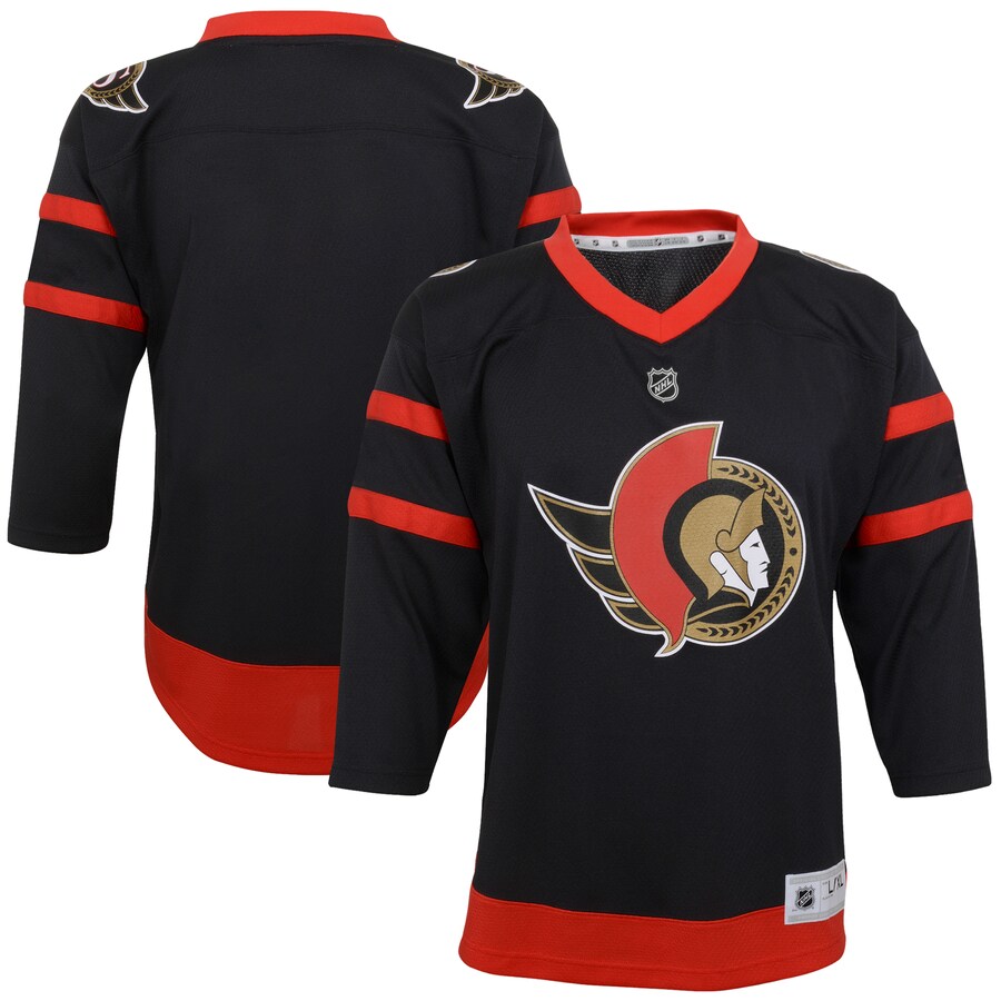 Youth Ottawa Senators Black Home Replica Blank Jersey - Jersey