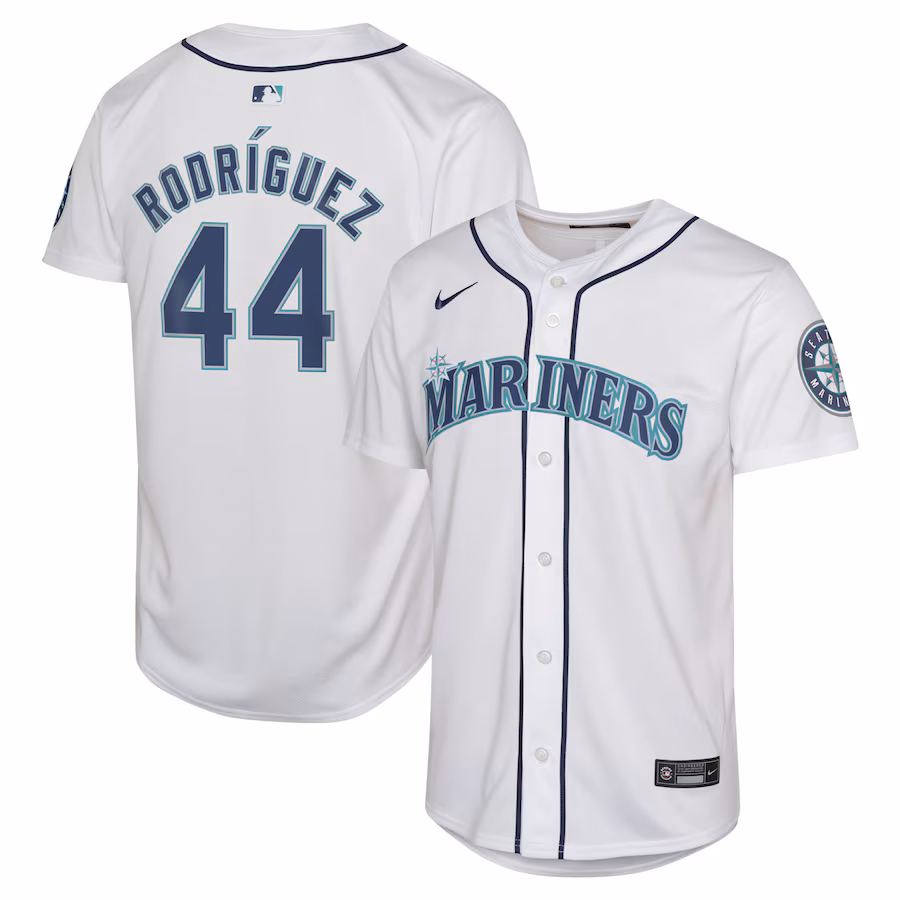 Youth Seattle Mariners Julio Rodríguez Nike White Home Limited Jersey - Jersey