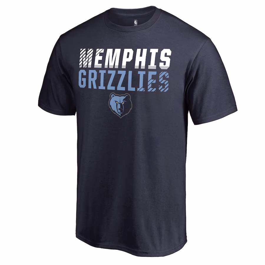 Men's Memphis Grizzlies Navy Fade Out T-Shirt - Jersey