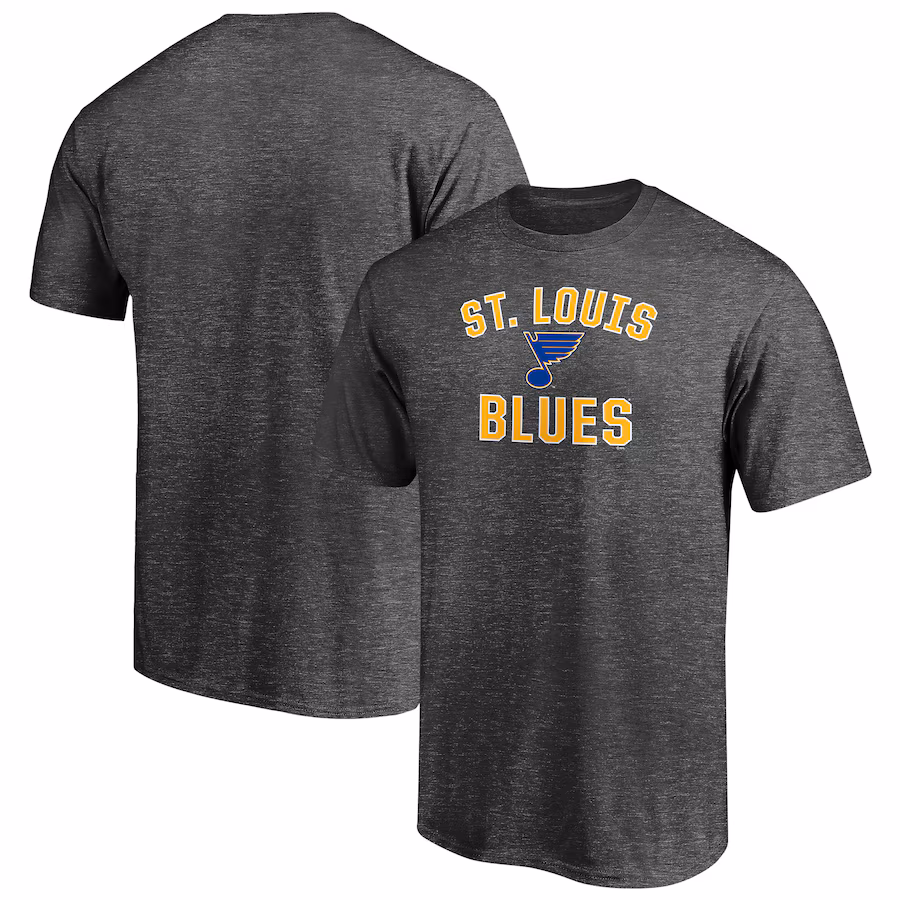 Men's St. Louis Blues Charcoal Victory Arch T-Shirt - Jersey