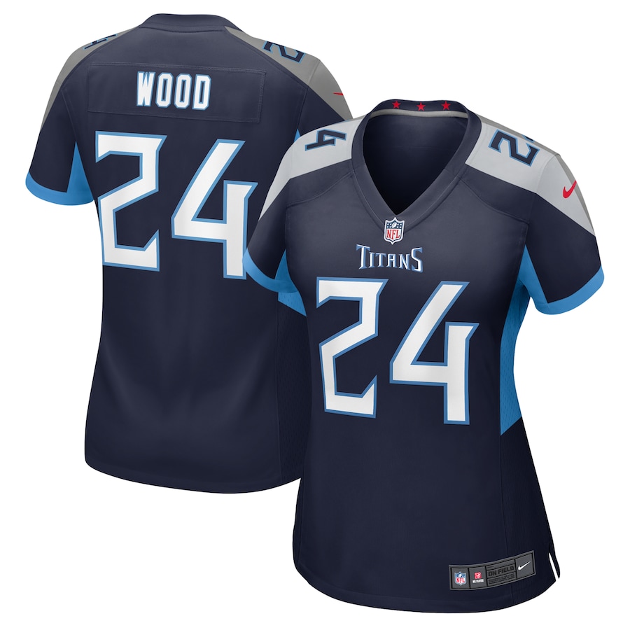 Women's Tennessee Titans Julius Wood Nike Navy Game Jersey - Jersey