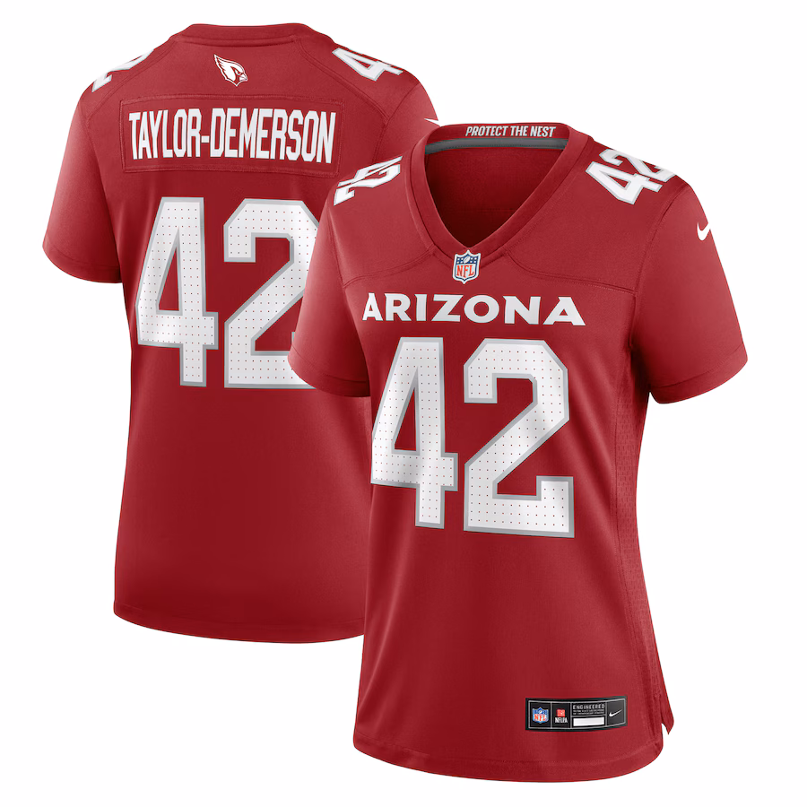 Women's Arizona Cardinals Dadrion Taylor-Demerson Nike Cardinal Game Jersey - Jersey