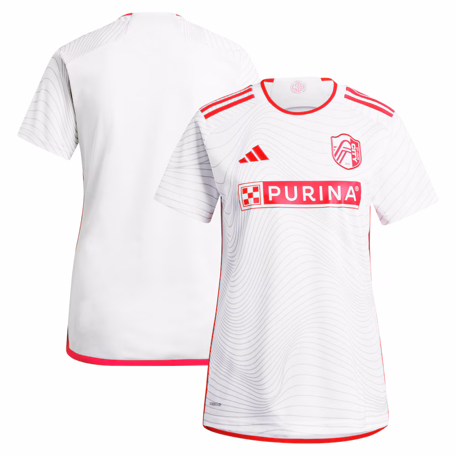 Women's St. Louis City SC  adidas White 2024 The Confluence Kit Replica Jersey - Jersey