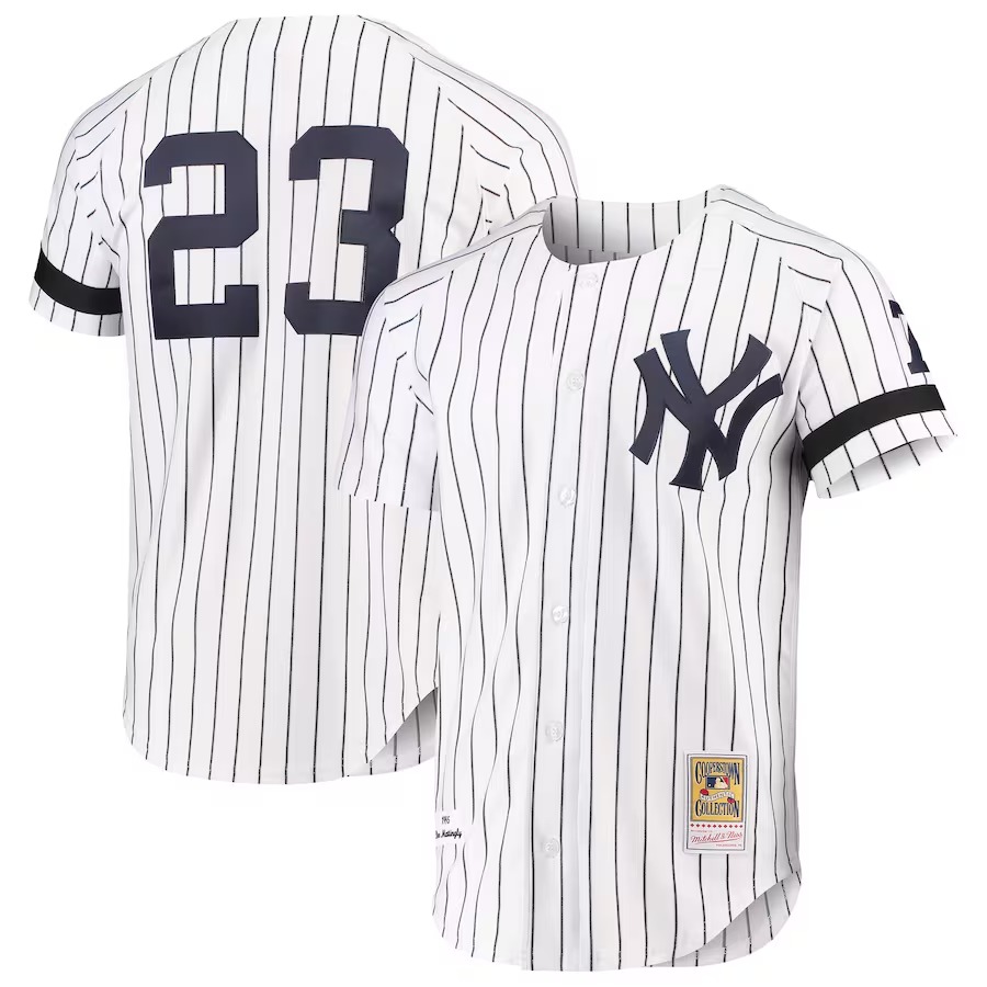 Don Mattingly New York Yankees Mitchell & Ness Cooperstown Collection Authentic Jersey - White - Jersey