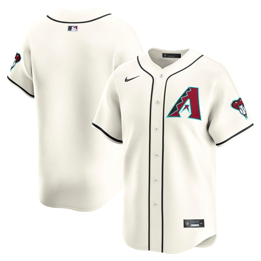 Men's Arizona Diamondbacks Nike Cream Home Limited Jersey - Jersey
