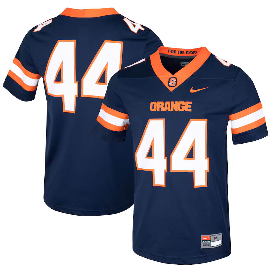 Men's Nike #44 Navy Syracuse Orange Football Jersey - Jersey