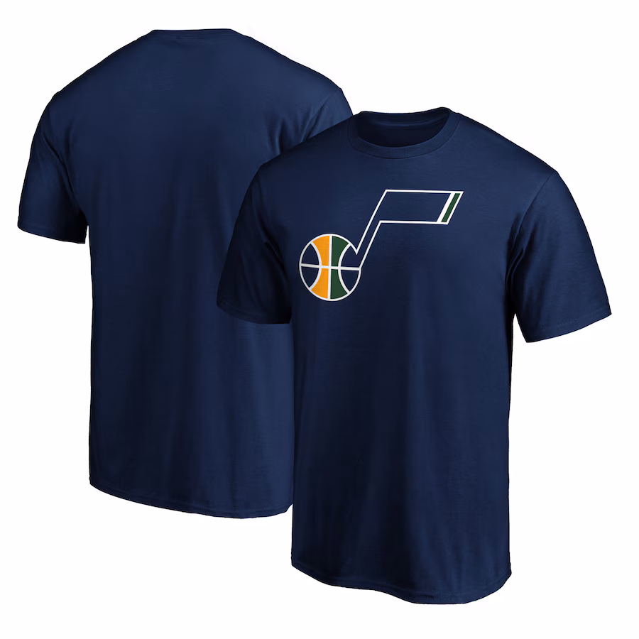 Men's Utah Jazz Fanatics Navy Primary Team Logo T-Shirt - Jersey