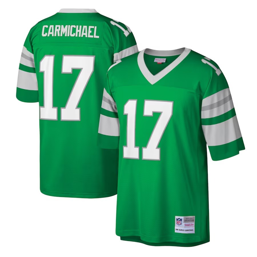 Men's Philadelphia Eagles Harold Carmichael Mitchell & Ness Kelly Green Legacy Replica Jersey - Jersey